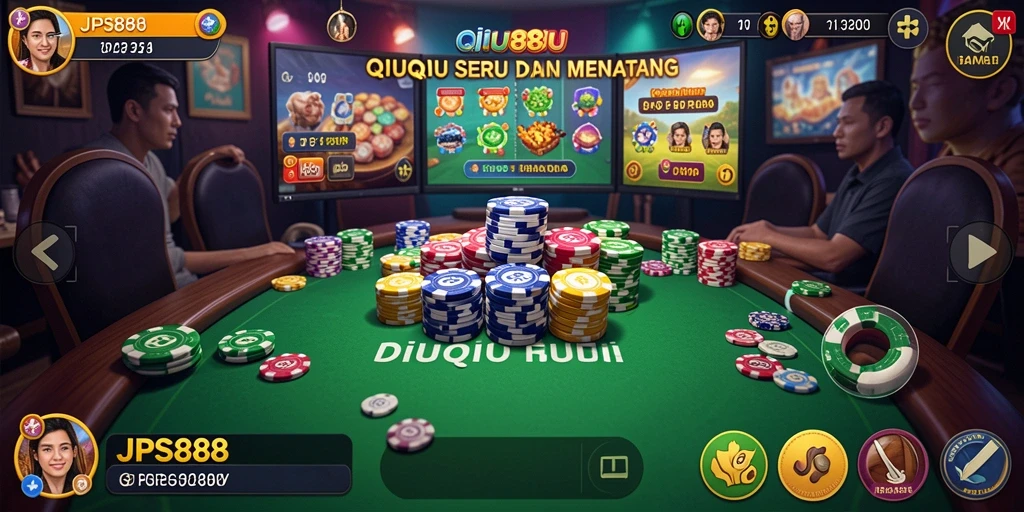 Gameplay seru QiuQiu di JPS888 yang menantang.