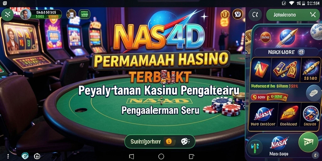 Tampilan screenshot NASA4D menunjukkan permainan Kasino yang menyenangkan dan menegangkan.