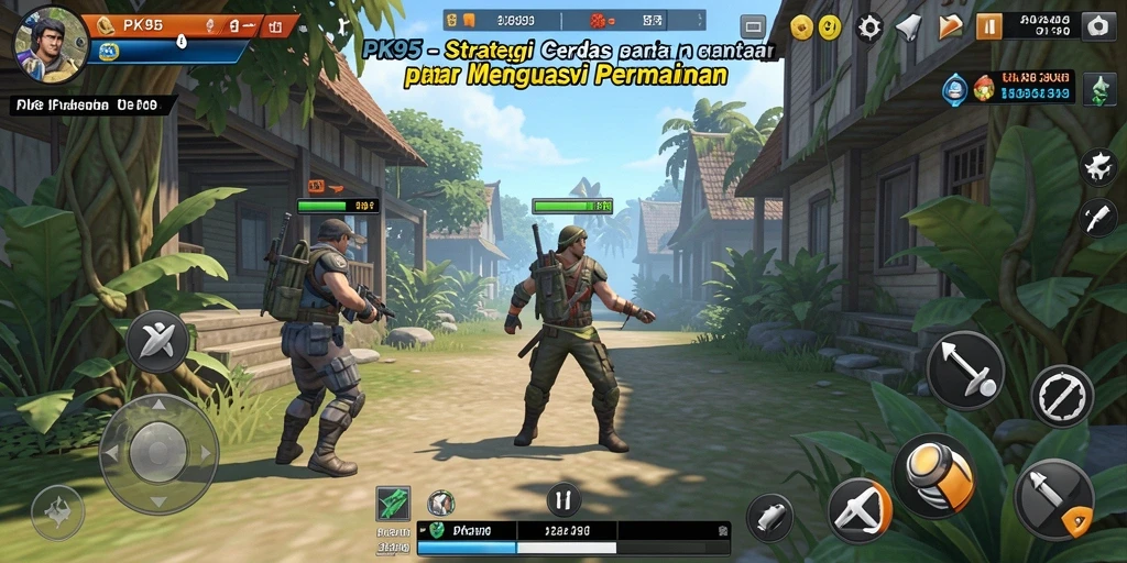 Tampilan gameplay PK95 yang menantang dan strategis.